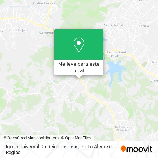 Igreja Universal Do Reino De Deus mapa