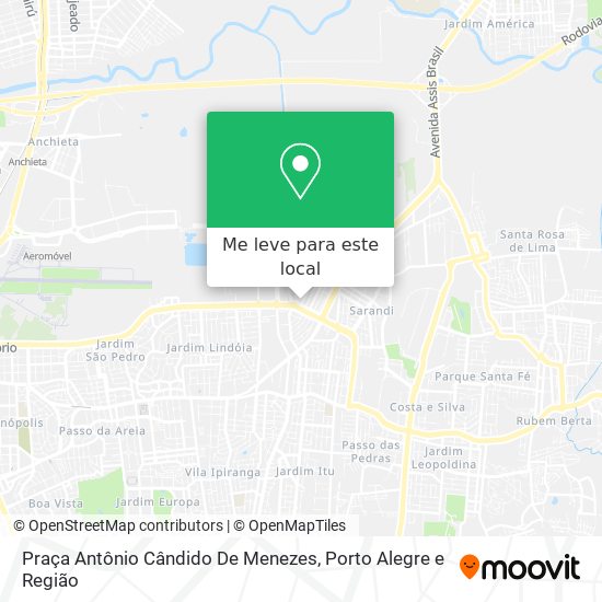 Praça Antônio Cândido De Menezes mapa