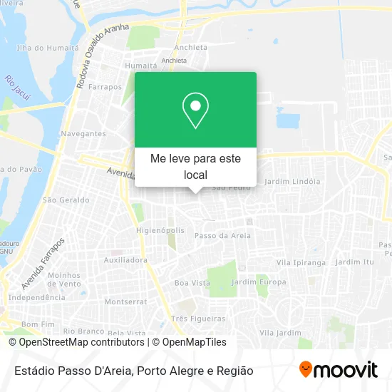 Estádio Passo D'Areia mapa