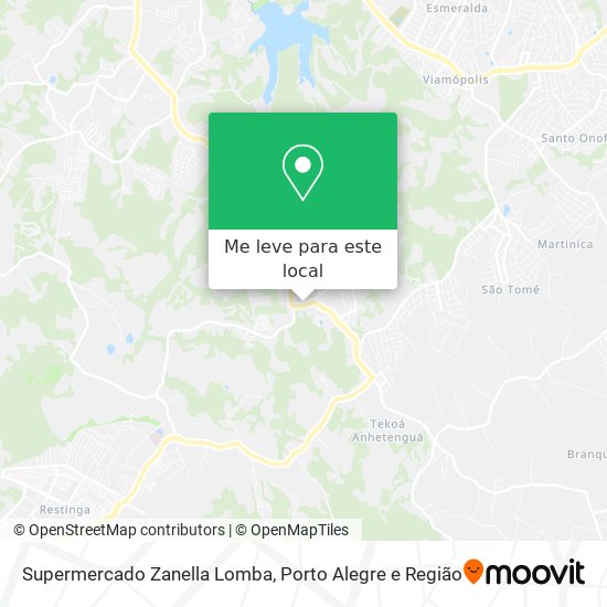 Supermercado Zanella Lomba mapa
