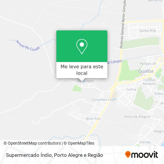 Supermercado Índio mapa