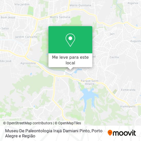 Museu De Paleontologia Irajá Damiani Pinto mapa