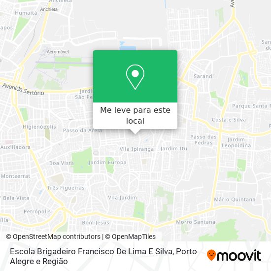 Escola Brigadeiro Francisco De Lima E Silva mapa