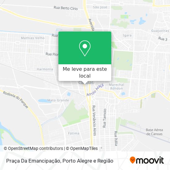 Praça Da Emancipação mapa