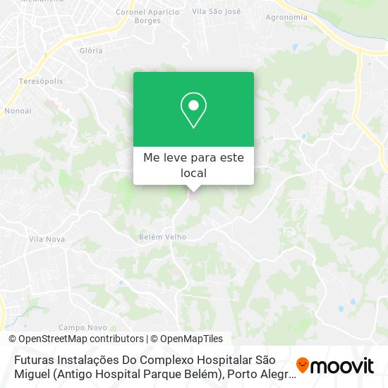 Futuras Instalações Do Complexo Hospitalar São Miguel (Antigo Hospital Parque Belém) mapa