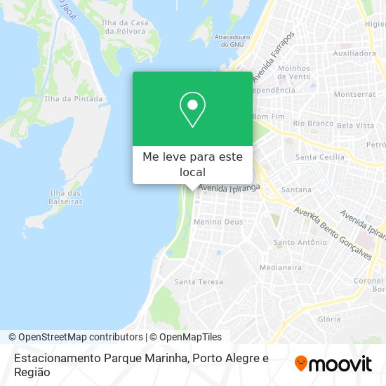 Estacionamento Parque Marinha mapa