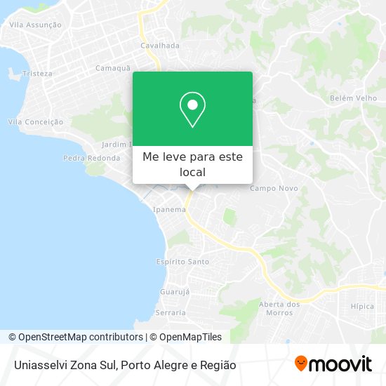 Uniasselvi Zona Sul mapa