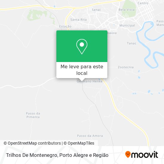 Trilhos De Montenegro mapa