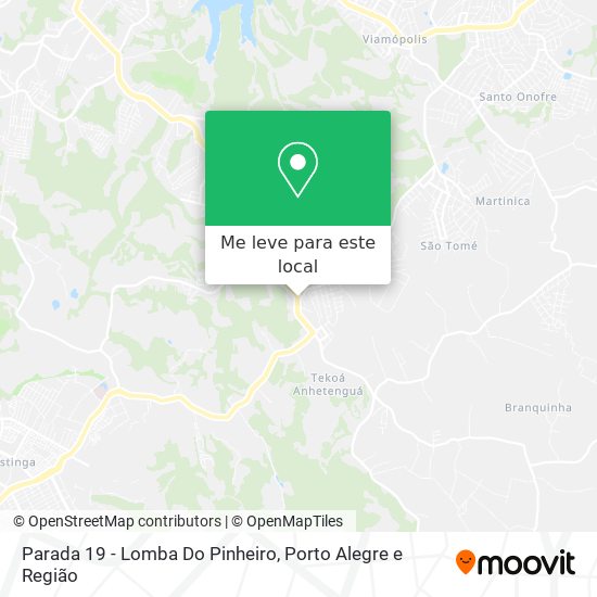 Parada 19 - Lomba Do Pinheiro mapa