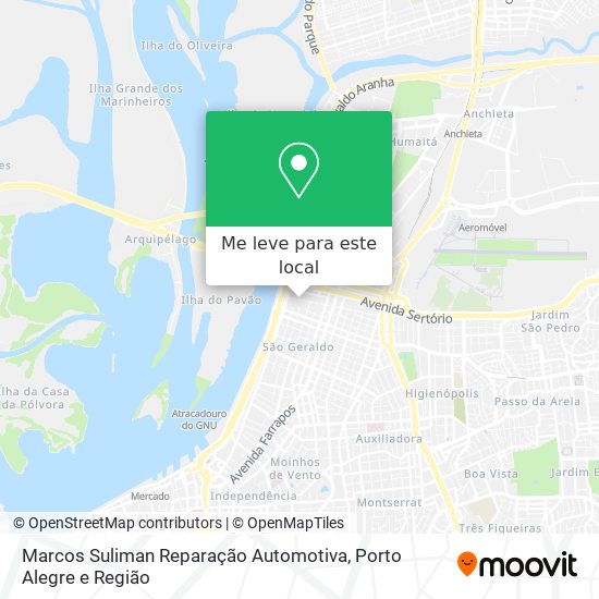 Marcos Suliman Reparação Automotiva mapa