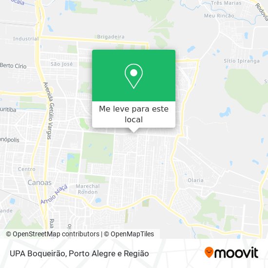 UPA Boqueirão mapa