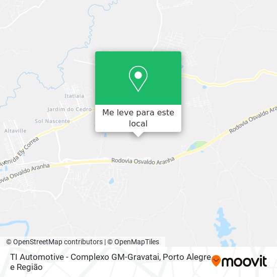 TI Automotive - Complexo GM-Gravatai mapa