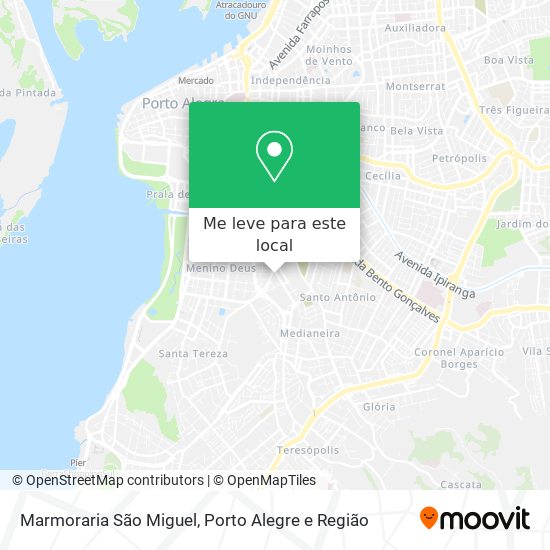 Marmoraria São Miguel mapa