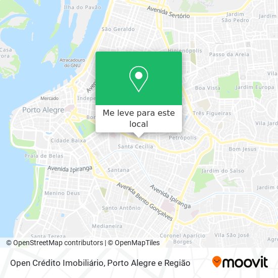 Open Crédito Imobiliário mapa