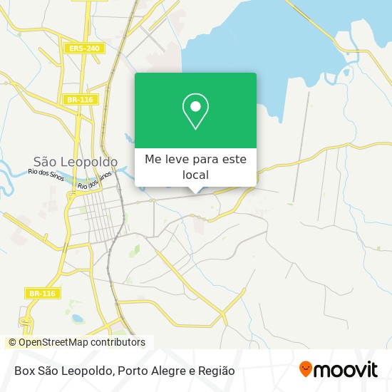 Box São Leopoldo mapa