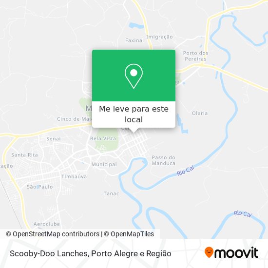 Scooby-Doo Lanches mapa