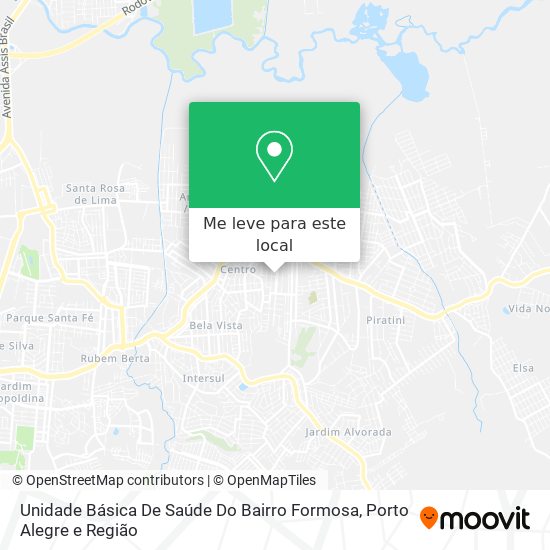 Unidade Básica De Saúde Do Bairro Formosa mapa