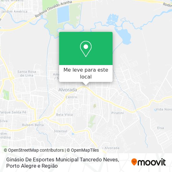 Ginásio De Esportes Municipal Tancredo Neves mapa