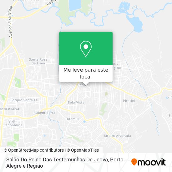 Salão Do Reino Das Testemunhas De Jeová mapa