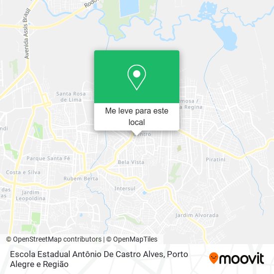 Escola Estadual Antônio De Castro Alves mapa