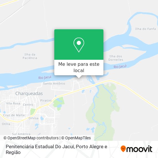 Penitenciária Estadual Do Jacuí mapa