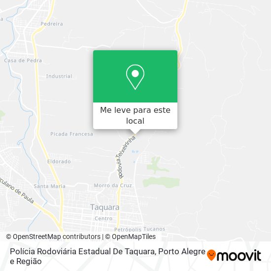 Polícia Rodoviária Estadual De Taquara mapa