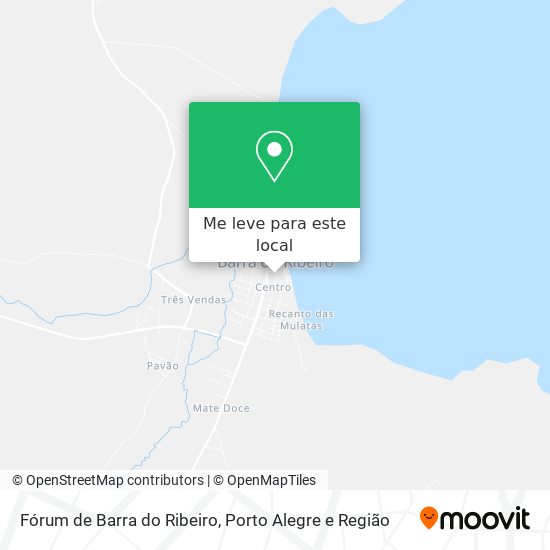 Fórum de Barra do Ribeiro mapa