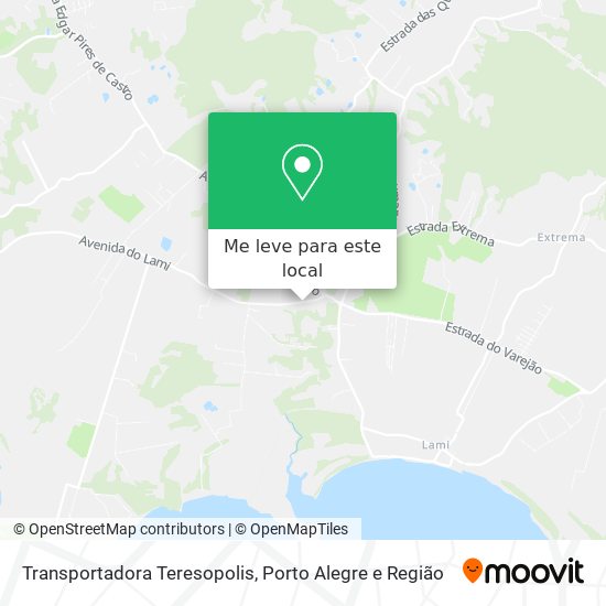 Transportadora Teresopolis mapa