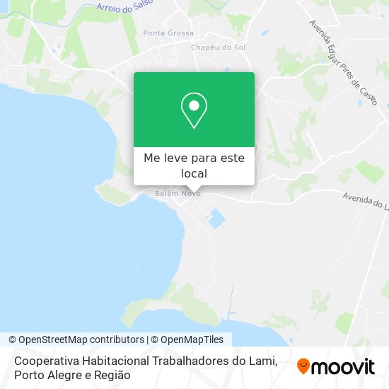 Cooperativa Habitacional Trabalhadores do Lami mapa