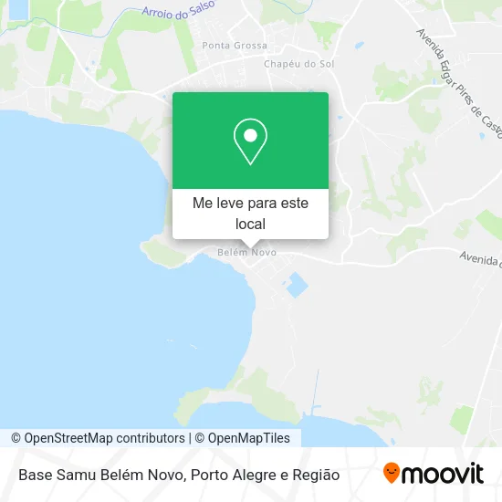Base Samu Belém Novo mapa