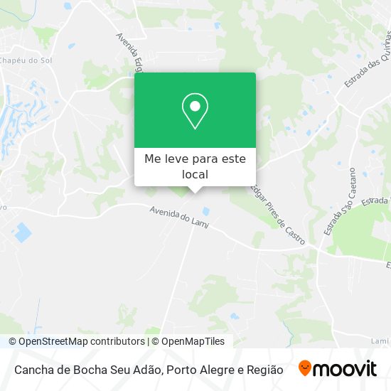 Cancha de Bocha Seu Adão mapa