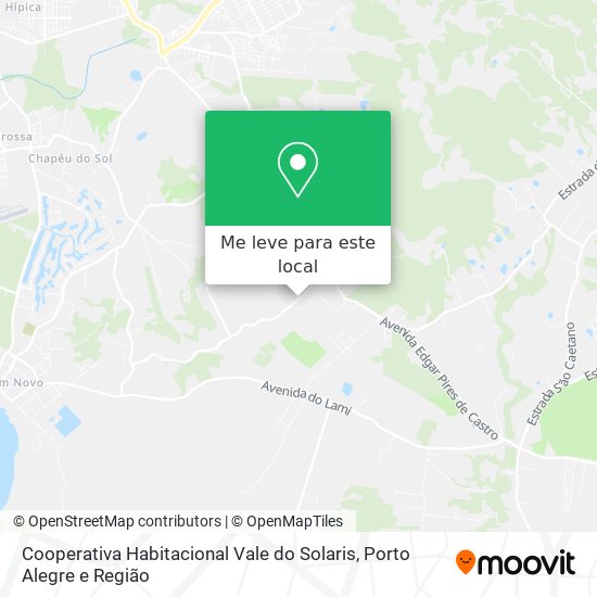 Cooperativa Habitacional Vale do Solaris mapa