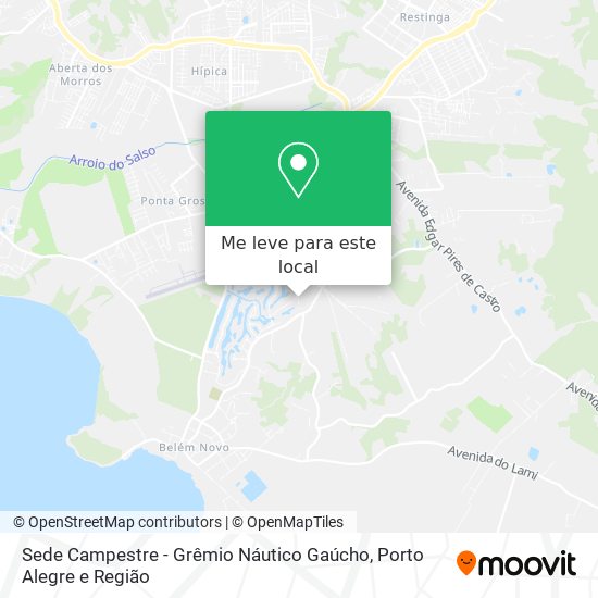 Sede Campestre - Grêmio Náutico Gaúcho mapa