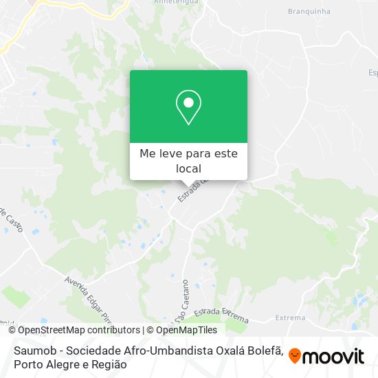 Saumob - Sociedade Afro-Umbandista Oxalá Bolefã mapa