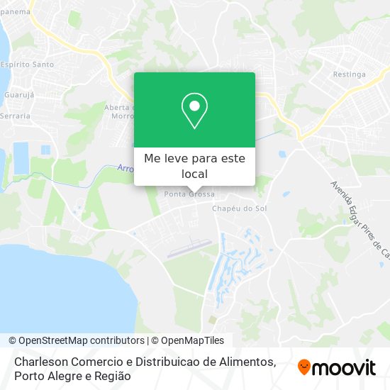 Charleson Comercio e Distribuicao de Alimentos mapa