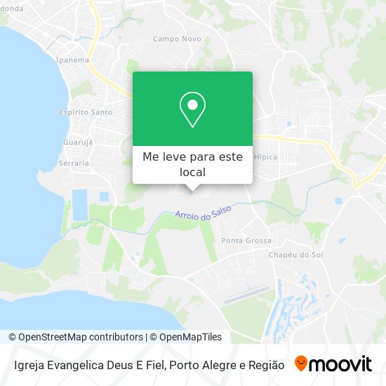 Igreja Evangelica Deus E Fiel mapa