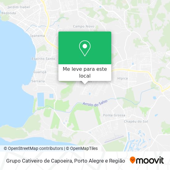 Grupo Cativeiro de Capoeira mapa