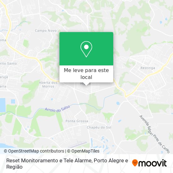 Reset Monitoramento e Tele Alarme mapa