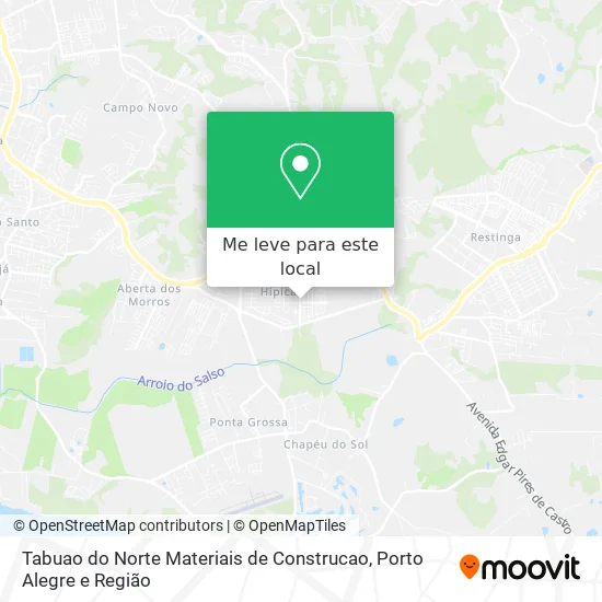 Tabuao do Norte Materiais de Construcao mapa