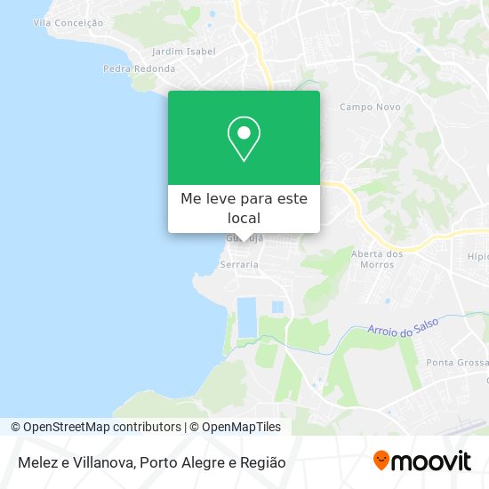 Melez e Villanova mapa