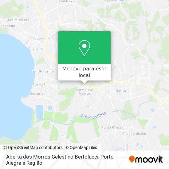 Aberta dos Morros Celestino Bertolucci mapa