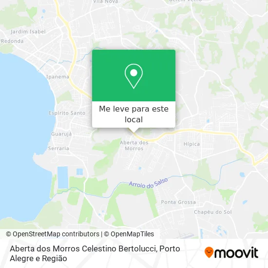 Aberta dos Morros Celestino Bertolucci mapa