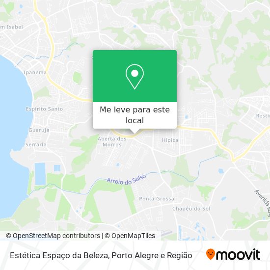 Estética Espaço da Beleza mapa