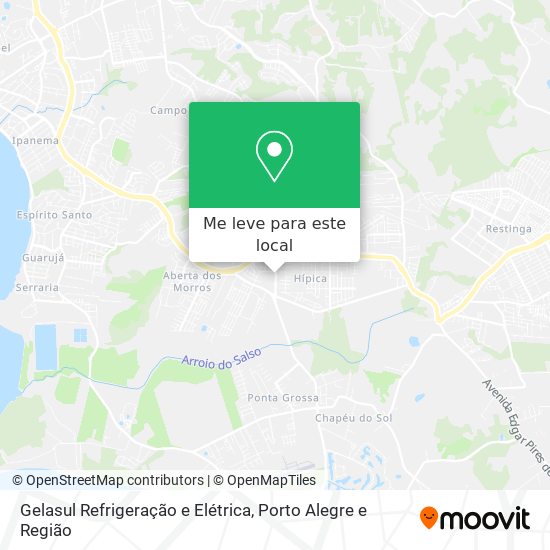 Gelasul Refrigeração e Elétrica mapa