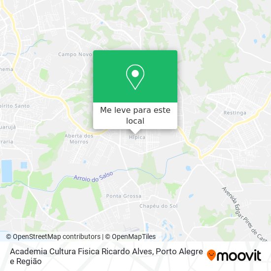 Academia Cultura Fisica Ricardo Alves mapa