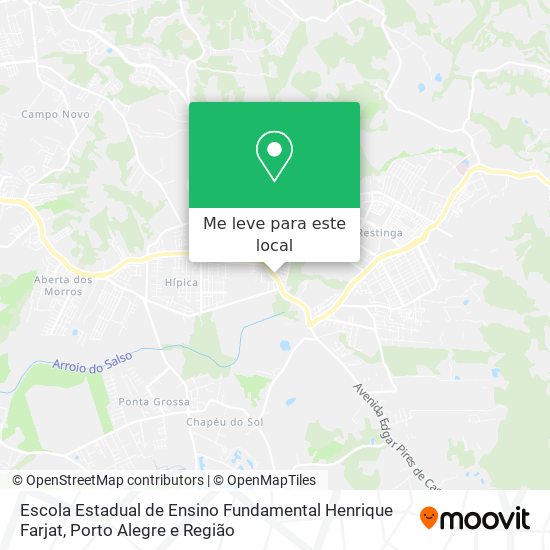 Escola Estadual de Ensino Fundamental Henrique Farjat mapa