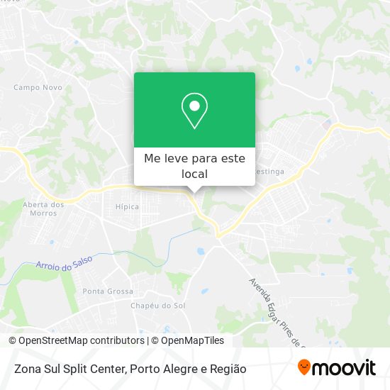Zona Sul Split Center mapa