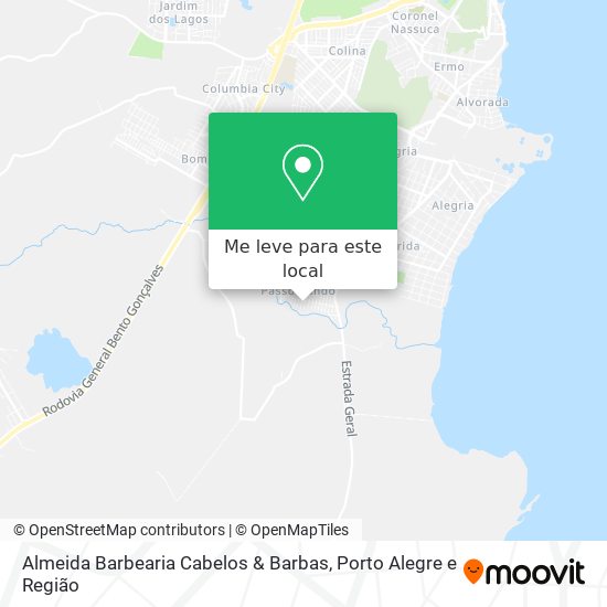 Almeida Barbearia Cabelos & Barbas mapa