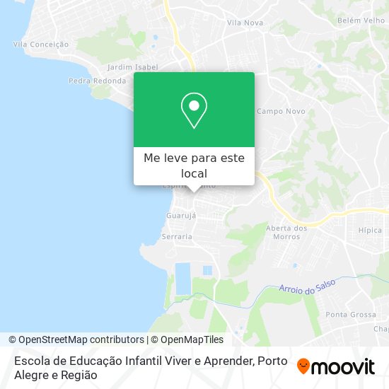 Escola de Educação Infantil Viver e Aprender mapa