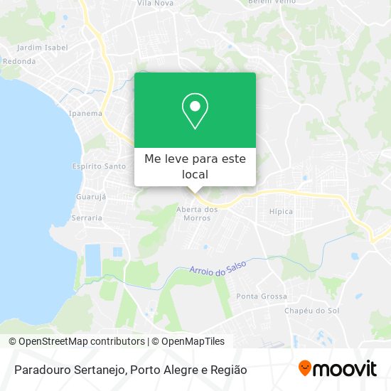 Paradouro Sertanejo mapa